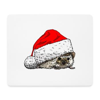 christmas_hedgehog - Mouse Pad (horizontal) - white - Front