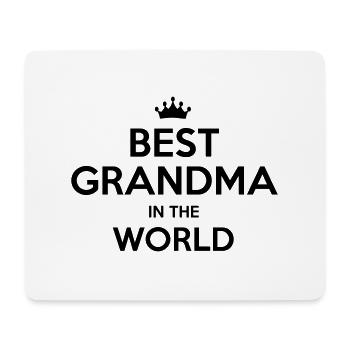 best grandma in the world - Mouse Pad (horizontal) - white - Front