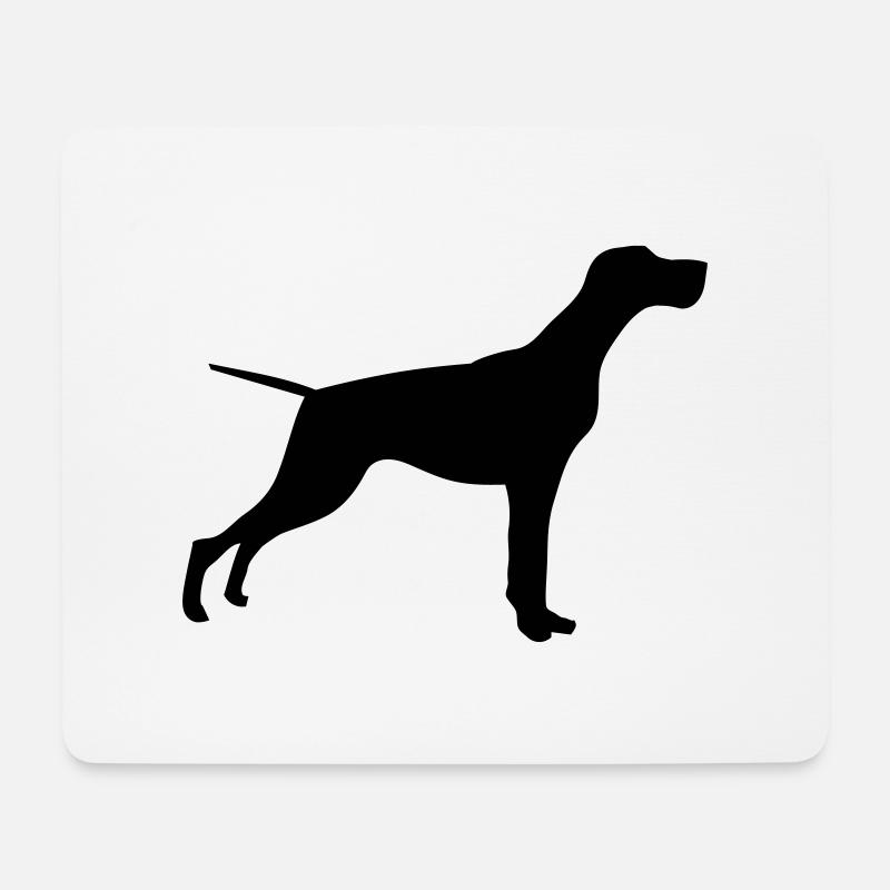 Dogge - Mousepad (Querformat) - Weiß