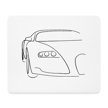 Race Car Tribal - Mousepad (Querformat) - Weiß - Vorne