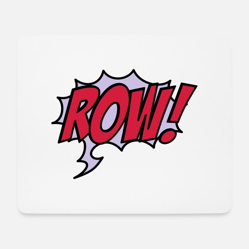 rudern - Mousepad (Querformat) - Weiß