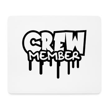 Crew Member Logo-Design - Mouse Pad (horizontal) - white - Front