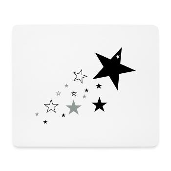 Sterne 1 - Mousepad (Querformat) - Weiß - Vorne