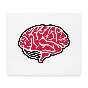 Brain - Mouse Pad (horizontal) - white - Front