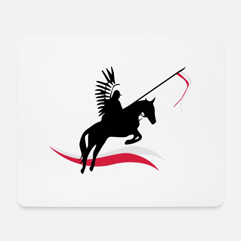husar 2 - Mousepad (Querformat) - Weiß