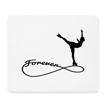 forever rollkunst1 - Mousepad (Querformat) - Weiß - Vorne