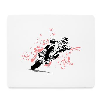Supermoto Racing - Mousepad (Querformat) - Weiß - Vorne