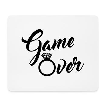 game over - Mousepad (Querformat) - Weiß - Vorne