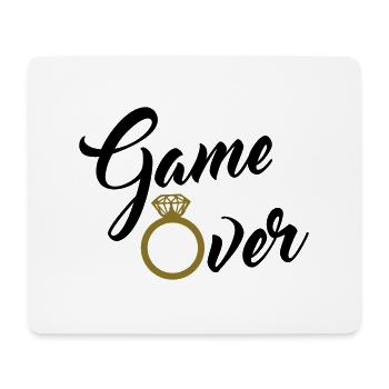 game over - Mousepad (Querformat) - Weiß - Vorne
