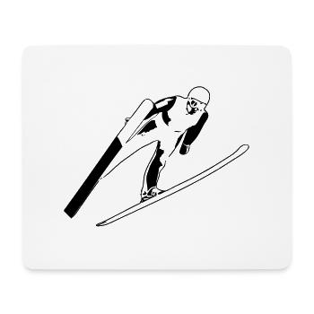 Skispringen - Skispringer - Ski Jumping - Mousepad (Querformat) - Weiß - Vorne