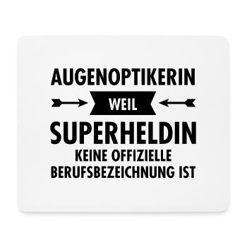 Augenoptikerin - Superheldin - Mousepad (Querformat) - Weiß - Vorne