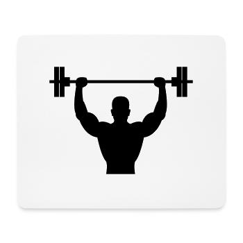 bodybuilder - Mousepad (Querformat) - Weiß - Vorne