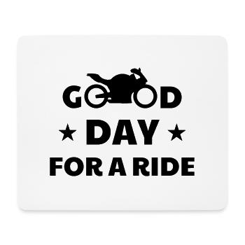 Biker Motorbike Motorrad Moto Motard Speed Sport - Mousepad (Querformat) - Weiß - Vorne