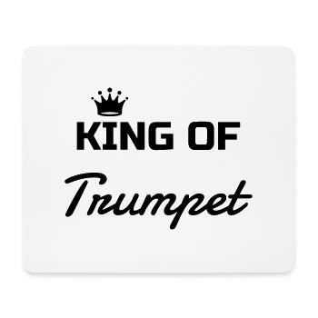 Trompette Trompettiste Musique Musicien Concert - Tapis de souris (format paysage) - blanc - Devant