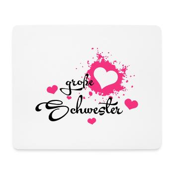 Große Schwester - Bestes Geburtstagsgeschenk - Mouse Pad (horizontal) - white - Front