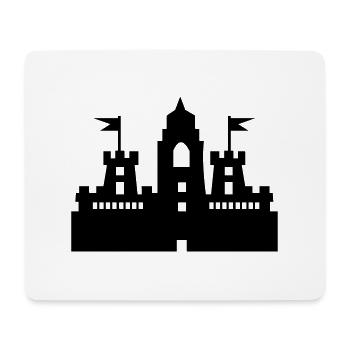 burg_01 - Mousepad (Querformat) - Weiß - Vorne