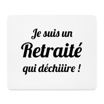 Ruhestand / Rentner / Rentnerin / Rente - Mousepad (Querformat) - Weiß - Vorne