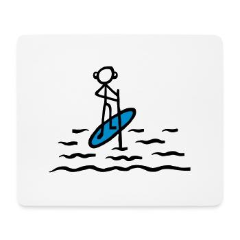 Paddling SUP - V2 - Mouse Pad (horizontal) - white - Front