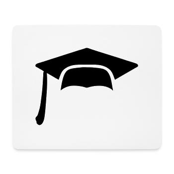 Hat diploma icon 7062 - Mouse Pad (horizontal) - white - Front