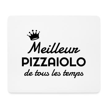 pizza / pizzaiolo / chef / italie / pizzaiola - Tapis de souris (format paysage) - blanc - Devant