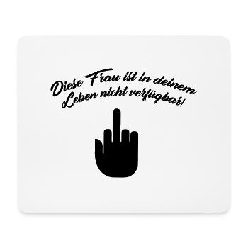 diese_frau - Mousepad (Querformat) - Weiß - Vorne