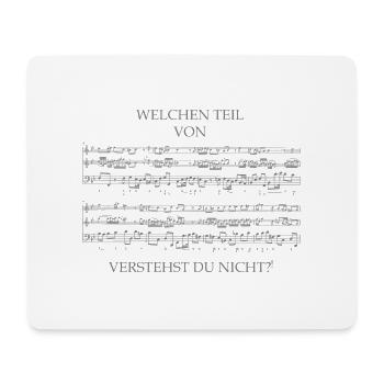 Welchen Teil von, verstehst du nicht? - Mousepad (Querformat) - Weiß - Vorne
