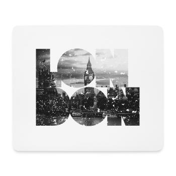 London - Mousepad (Querformat) - Weiß - Vorne