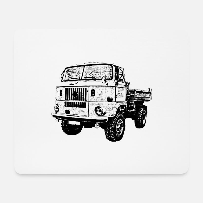 LKW W50 LA - Mousepad (Querformat) - Weiß