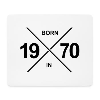 Born in 1970 - Mouse Pad (horizontal) - white - Front