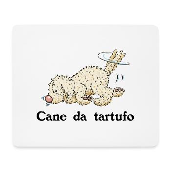 Trueffelpino1 3 - Mousepad (Querformat) - Weiß - Vorne