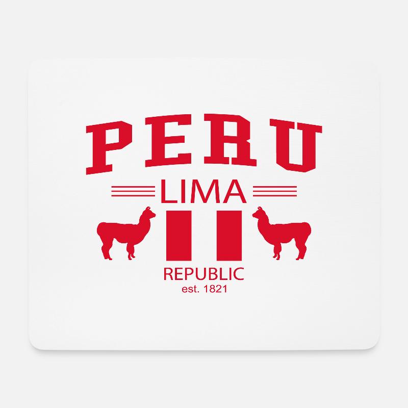 Peru - Mousepad (Querformat) - Weiß