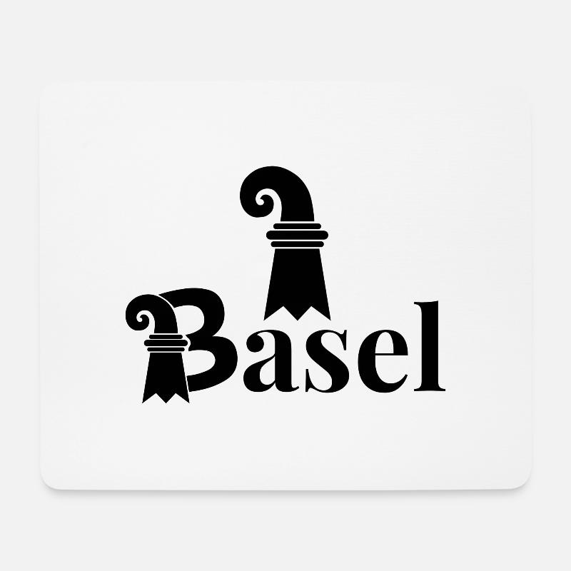 Baslerstab - Mousepad (Querformat) - Weiß