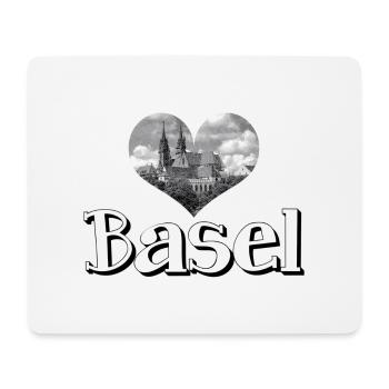 Basler Münster - Mousepad (Querformat) - Weiß - Vorne