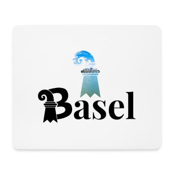 Baslerstab - Mousepad (Querformat) - Weiß - Vorne