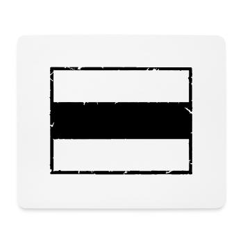 Rahmen Schild Design - Mousepad (Querformat) - Weiß - Vorne