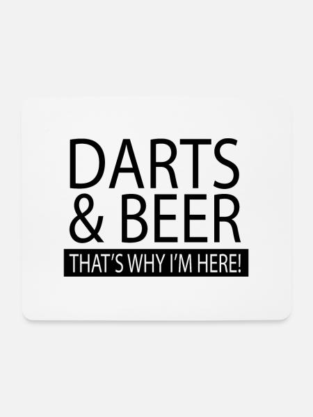 Darts - Mousepad (Querformat) - Weiß