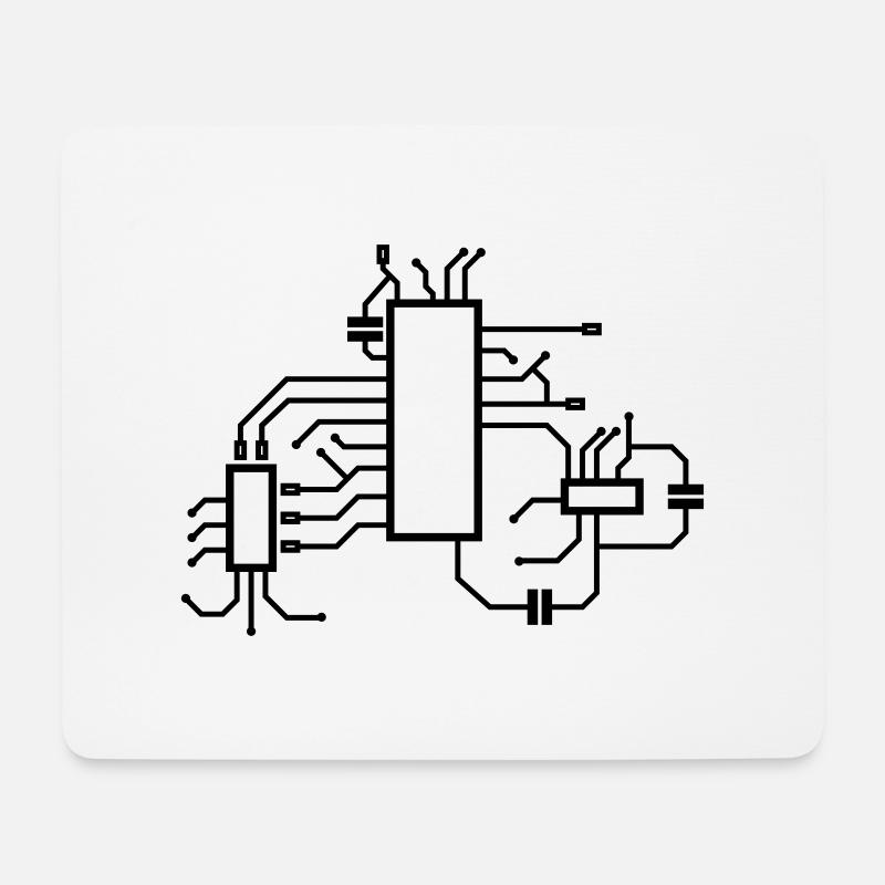 Circuit 1 - Mouse Pad (horizontal) - white
