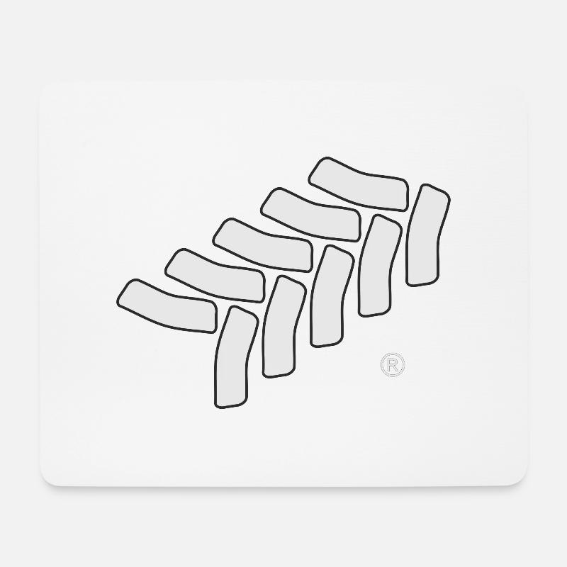 (k)eine Spur vom Chief weiß (R) - Mousepad (Querformat) - Weiß