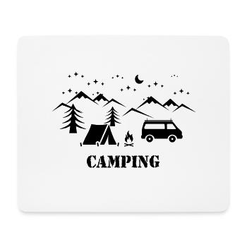 Outdoor Camping liebe - Mousepad (Querformat) - Weiß - Vorne