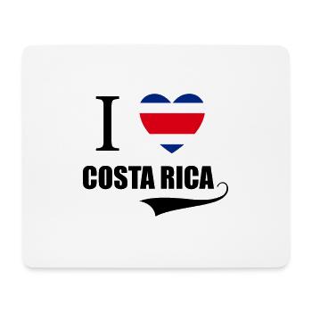 I LOVE COSTA RICA - Tapis de souris (format paysage) - blanc - Devant