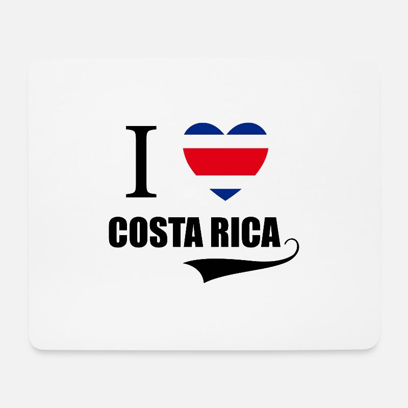 I LOVE COSTA RICA - Mousepad (Querformat) - Weiß