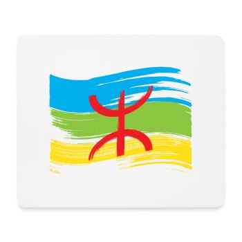 Amazigh Flagge (Amazigh inside) - Mousepad (Querformat) - Weiß - Vorne
