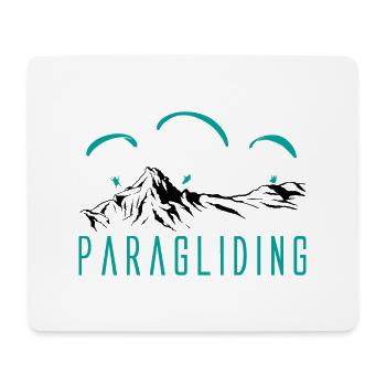 Paragliding Paragleiter Gleitschirm - Mousepad (Querformat) - Weiß - Vorne
