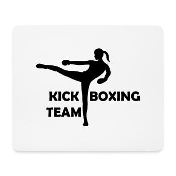 kickboxing woman team - Mousepad (Querformat) - Weiß - Vorne