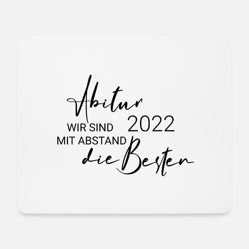 ABITUR 2022 - Mousepad (Querformat) - Weiß