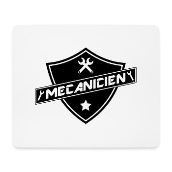 blason mécanicien - Tapis de souris (format paysage) - blanc - Devant