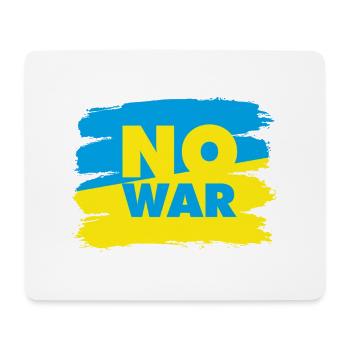 Frieden Ukraine no war Peace мир Krieg Flagge - Mousepad (Querformat) - Weiß - Vorne