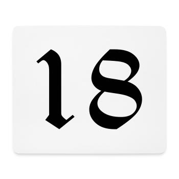 18 - Mouse Pad (horizontal) - white - Front