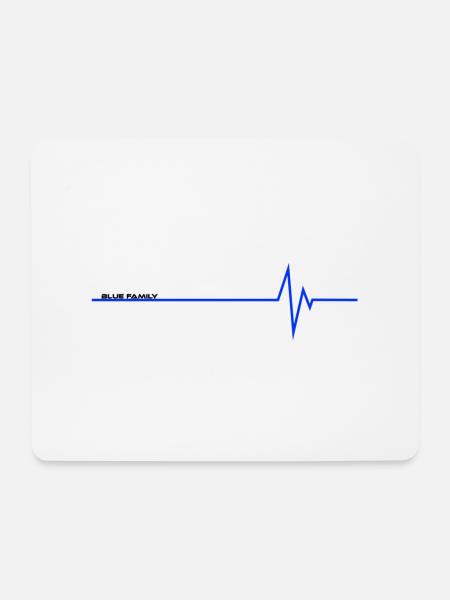 blue family schwarz - Mousepad (Querformat) - Weiß