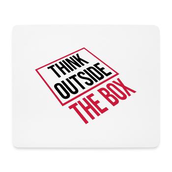 Thinking outside perspective - Mouse Pad (horizontal) - white - Front